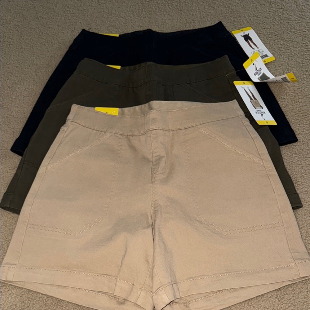 Nautical PULL ON Deck shorts size small